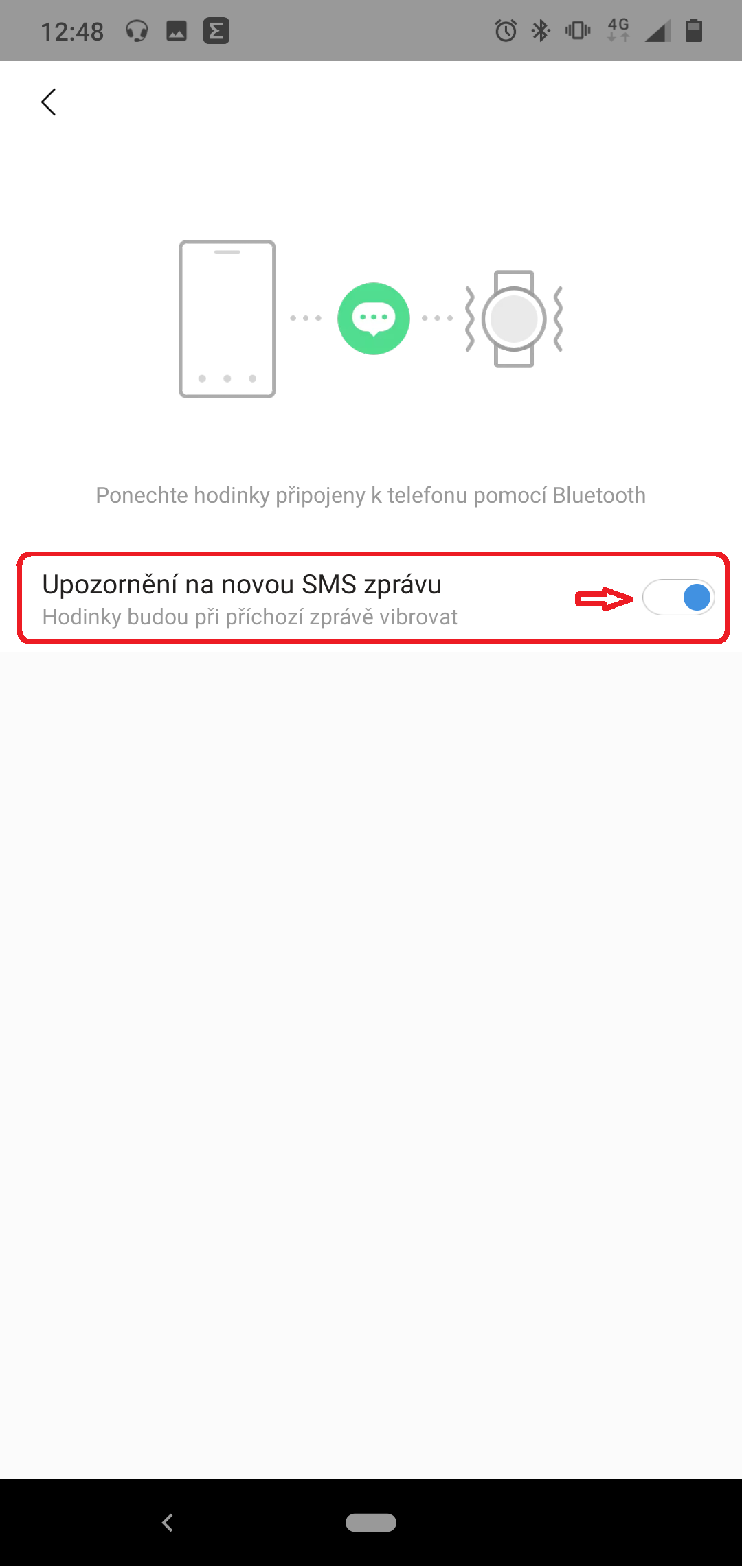 upozorneni sms